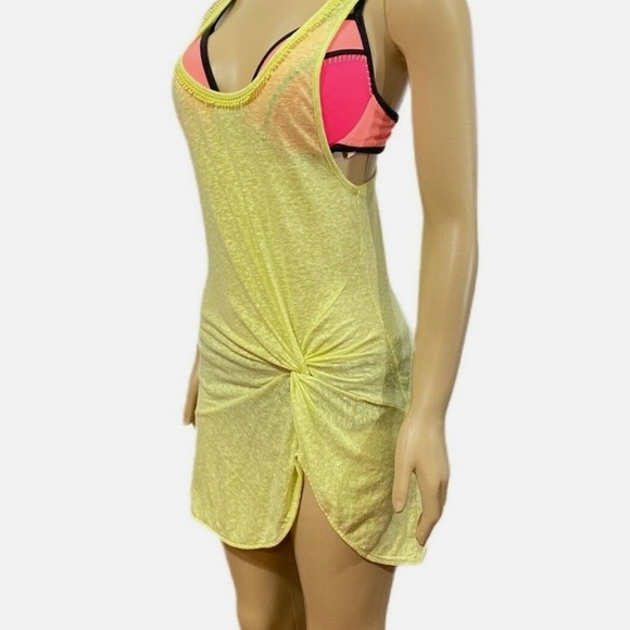 Victoria's Secret Yellow Midi Dress cover up - Picture 3 of 6